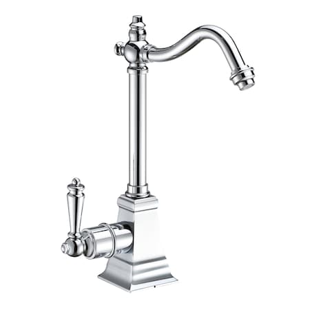 Whitehaus Point Of Use Instant Hot Water Drinking Faucet W/ Traditional Swivel S WHFH-H2011-C